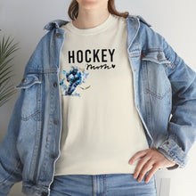 Load image into Gallery viewer, Hockey mom, Mom Hockey, Hockey gift for coach, mom love hockeyvUnisex Heavy Cotton Tee
