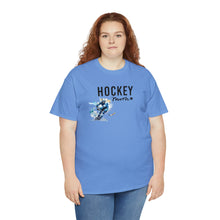 Load image into Gallery viewer, Hockey mom, Mom Hockey, Hockey gift for coach, mom love hockeyvUnisex Heavy Cotton Tee
