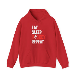 Eat sleep Hockey repeat gift, coach idea gift Unisex Heavy Blend™ Hooded Sweatshirt