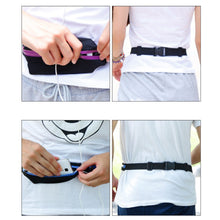 Load image into Gallery viewer, Sports Waist Bag With Double Pocket Slim Zip Running Phone Belt Bags
