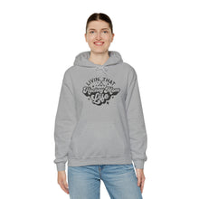 Load image into Gallery viewer, Hockey mom life, life of hockey mom Unisex Heavy Blend™ Hooded Sweatshirt
