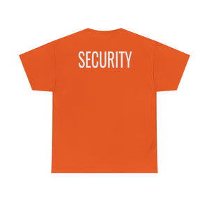 Security shirt, event security shirt, Security shirt for hockey event Unisex Heavy Cotton Tee