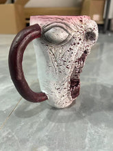 Load image into Gallery viewer, Handmade Gothic Vampire Half Face Mug
