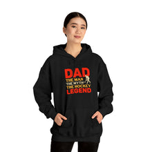 Load image into Gallery viewer, Dad hockey shirt, dad legend sweatshirt, hockey shirt for dad Unisex Heavy Blend™ Hooded Sweatshirt
