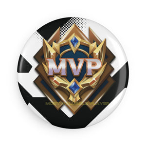 MVP most valuable player Hockey,Basketball baseball Button Magnet, Round (1 & 10 pcs)