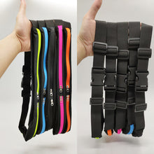 Load image into Gallery viewer, Sports Waist Bag With Double Pocket Slim Zip Running Phone Belt Bags
