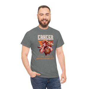 Printswear Cancer Zodiac sign shirt, birthday july gift shirt, birthday gift idea shirt, cancer shirt july birthday Unisex Heavy Cotton Tee