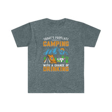 Load image into Gallery viewer, Printswear Camping summer shirt, gift camping shirt, summer gift shirt Unisex Softstyle T-Shirt
