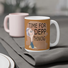 Load image into Gallery viewer, Printswear Personalized Mug, Depp thinking mug, gift for depp fan, birthday depp fan,Ceramic Mugs (11oz\15oz\20oz)
