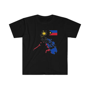 Philippines flag shirt, Shirt of Philippine Flag, Shirt for Filipino Unisex Softstyle T-Shirt