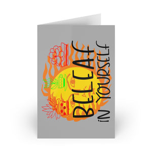 Printswear Believe in yourself Card, Motivational Card, Birthday CARD, Greeting Cards (1 or 10-pcs)