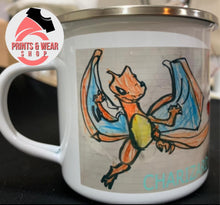 Load image into Gallery viewer, Pokemon mug,Blastois mug,Pokemon fan,kids mug,Camping mug ENAMEL MUG 11oz white
