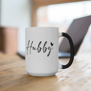 Printswear Hubby mug, Wedding mug Hubby gift, Weeding gift idea mug, Color Changing Mug