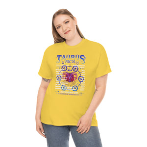 Printswear Personalized T shirt, Custom Zodiac Horoscope Elegant shirt, Gifts for Kids, Woman men, Mom dad, Taurus Zodiac sign,Birthday gift idea,Unisex Heavy Cotton Tee