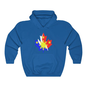 Printswear Canadian Pinoy Flag Hoodie, Philippine Canadia flag hoodie gift idea Philippine flag Unisex Heavy Blend™ Hooded Sweatshirt