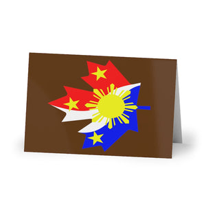 Printswear Philippine Flag card, Canadian Flag Greeting Cards (1 or 10-pcs)