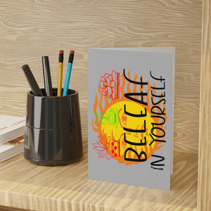 Printswear Believe in yourself Card, Motivational Card, Birthday CARD, Greeting Cards (1 or 10-pcs)