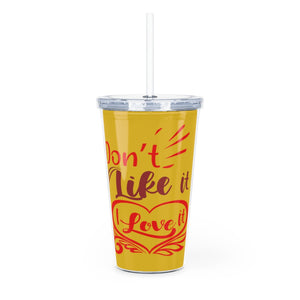 Gift idea,Valentines gift, Summer tumbler, Plastic Tumbler with Straw