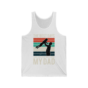 Printswear Personalized for dad, Fathers day, Birthday day for dad, Christmas for dad, Grandpa, papa,Unisex Jersey Tank