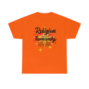 Printswear Religion shirt, gift shirt, Church shirt, humanity shirt Unisex Heavy Cotton Tee
