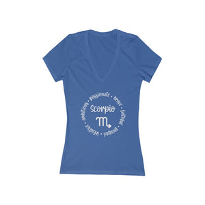 Printswear Personalized T shirt, Birthday gift idea, Christmas gift, Zodiac sign horoscope sign Women's Jersey Short Sleeve Deep V-Neck Tee