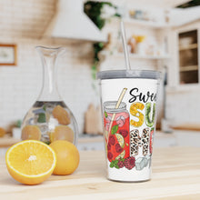 Load image into Gallery viewer, Printswear Summer drink tumbler, beach tumbler, summer tumbler, birthday gift idea, gift for mom sister aunt Plastic Tumbler with Straw
