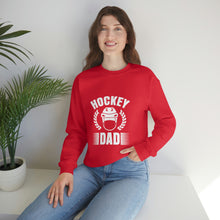 Load image into Gallery viewer, Hockey dad, day birthday gift, Hockey proud dad Unisex Heavy Blend™ Crewneck Sweatshirt
