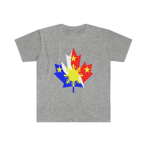 Printswear Pinoy flag shirt, Canadian flag shirt, Philippine Canadian shirt Unisex Softstyle T-Shirt