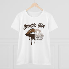 Load image into Gallery viewer, Printswear Personalized T shirt, Scorpio shirt zodiac sign, Horoscope sign, Gifts for sister friend officemate,Women&#39;s Midweight Cotton Tee
