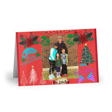 Load image into Gallery viewer, PERSONALIZE FAMILY Christmas Greeting Cards,Company Greeting cards (1 or 10-pcs)
