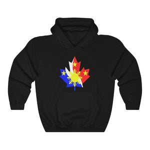 Printswear Canadian Pinoy Flag Hoodie, Philippine Canadia flag hoodie gift idea Philippine flag Unisex Heavy Blend™ Hooded Sweatshirt