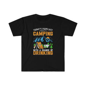 Printswear Camping summer shirt, gift camping shirt, summer gift shirt Unisex Softstyle T-Shirt