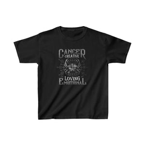 Printswear Personalized T shirt, Custom Zodiac Horoscope Elegant t shirt,Gifts for kids, Kids Cancer Zodiac sign, Birthday shirt gift,Heavy Cotton™ Tee