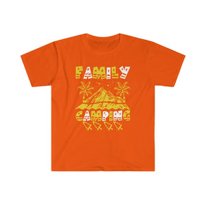 Printswear Camping family shirt, summer shirt for camping, family trip Unisex Softstyle T-Shirt