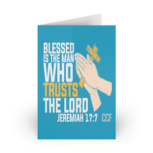 Printswear Greeting Cards Blessed the man card  (1 or 10-pcs)