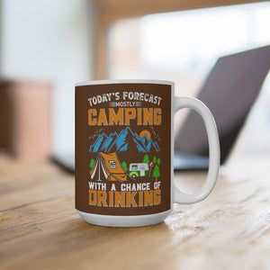 Printswear Camping mug, summer camping mug, camping in the woods mug, gift mug for camping Ceramic Mugs (11oz15oz20oz)