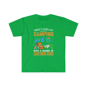 Printswear Camping summer shirt, gift camping shirt, summer gift shirt Unisex Softstyle T-Shirt