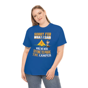 Printswear Camper shirt for husband and wife, dad mom grandpa camper park shirt,Unisex Heavy Cotton Tee