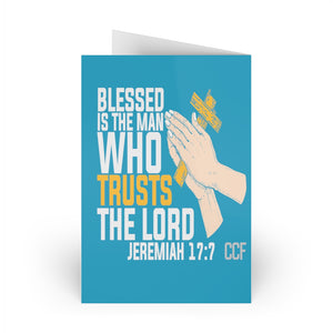 Printswear Greeting Cards Blessed the man card  (1 or 10-pcs)