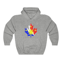 Load image into Gallery viewer, Printswear Canadian Pinoy Flag Hoodie, Philippine Canadia flag hoodie gift idea Philippine flag Unisex Heavy Blend™ Hooded Sweatshirt
