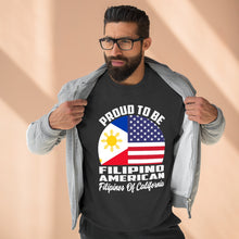 Load image into Gallery viewer, Filipno America, Pinoy, America in california, Pinoy shirt, gift idea, Christmas, Birthday gift  Unisex Premium Crewneck Sweatshirt
