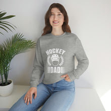 Load image into Gallery viewer, Hockey dad, day birthday gift, Hockey proud dad Unisex Heavy Blend™ Crewneck Sweatshirt

