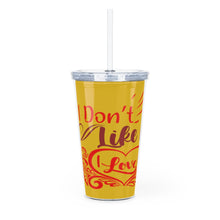 Load image into Gallery viewer, Gift idea,Valentines gift, Summer tumbler, Plastic Tumbler with Straw
