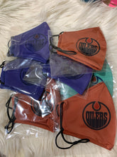 Load image into Gallery viewer, Reusable Oilers Mask Design,Oilers Mask,Washable,Adjustable and Comfy
